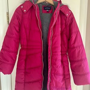 Girls Calvin Klein Jeans Winter Coat Pink SIZE 12/14 (Large)